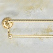 Ginger 1522-24/PB - Canterbury 24 Inch Double Towel Bar - Polished Brass Finish