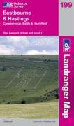 Eastbourne and Hastings, Battle and Heathfield (OS Landranger Map)