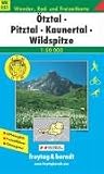 Carte de randonnée : Ötztal, Pitztal, Kaunertal, Wildspitze