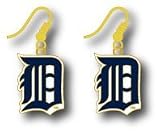 MLB Dangling Earrings - Detroit Tigers Logo