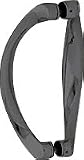 CRL 6 Black Back-to-Back Sculptured Solid Pull Handle