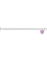 Sweethearts® Enamel Heart Charm Bracelet Sterling Silver " Be Mine " 85511