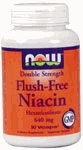 FLUSH FREE NIACIN 500mg 90 VCAPS - NOW FOODS