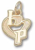 Detroit Pistons 1/2 I Heart Logo Charm - 14KT Gold Jewelry