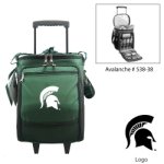 Michigan State Spartans NCAA Avalanche Picnic Cooler on Wheels (Hunter Green)