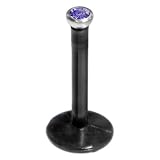 Black BIOPLAST Tanzanite SWAROVSKI Monroe Ring