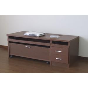 【クリックでお店のこの商品のページへ】ストレイジ ローデスク 25185 ブラウン 【18272】