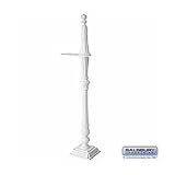 Classic Mailbox Post - 1 Sided - White