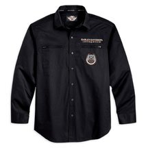 Harley Davidson Men's 105th Anniversary Zip-Pocket Long-Sleeve Shirt-LIMITED EDITION. 100% cotton. 96115-08VM