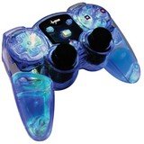 NEW DREAMGEAR DGPN-524 PLAYSTATION 2 LAVA GLOW WIRELESS CONTROLLER (BLUE) (VIDEO GAME ACCESS)