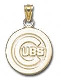 Chicago Cubs Solid 14K Gold 5/8-inch C CUBS Logo Pendant