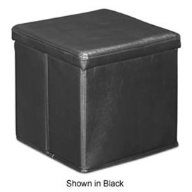 Zuo Stockholm Storage Ottoman White