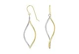 14K Yellow Gold & .925 Sterling Silver Earrings