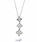 10K White Gold 0.25 Carat Diamond Pendant