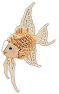 Angel Fish 3D Puzzle No Color by Discovery Bay Games Noodle Your IQ