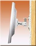Compact Flat Panel LCD Wall Mount - VESA Standard - Light Gray