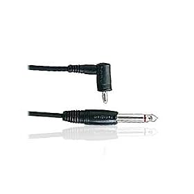 6ft Shielded Cable 1/4'' Plug to Right-Angle Phono Plug