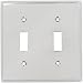 CHROME POLISHED NICKEL Decorative Light Switchplates, Outlet Covers, Rocker, GFCI Switch plates Image