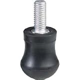 Giottos Spare Rubber Foot with Metal Spike, 1.2 Diameter, 2.4 length