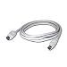 Cables To Go 02316 8-pin Mini-Din Male/Male Serial Cable, Charcoal (6 Feet/ 1.82 Meters)