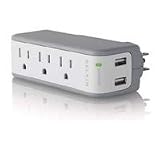 Belkin Mini Surge 3OUT Wall Mount 75K 918J with USB Charger