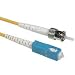 Cables to Go - Patch cable - ST single mode (M) - SC single mode (M) - 16.4 ft - fiber optic - 9 / 125 micron - yellow