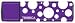 Tribeca Splash USB Drive 4GB Purple Polka Dots