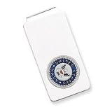 Sterling Silver Military Money Clip - U.S. Navy