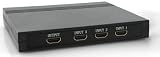 3 Port 24K GOLD Plated HDMI Switch Box Splitter suitable for Playstation 3 (PS3) / Xbox 360 / HD DVD Player / SKY HD Box / Virgin Media TV / Nintendo Wii Games Console / Blu-Ray
