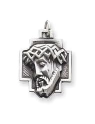 Sterling Silver Jesus Pendant
