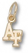 Air Force Falcons Solid 10K Gold ''AF'' 5/16'' Pendant