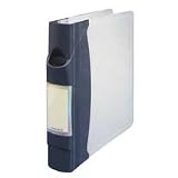CD Media Binder With 15 Pages, 90 Capacity, Gray