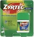 Zyrtec Allergy Relief (10 mg), 70 Tablets
