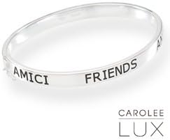 Small Friends Bangle Bracelet, Sterling Silver
