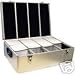 Electronics : CD DVD ALUMINIUM Box Storage Case 800 Capacity With Sleeves