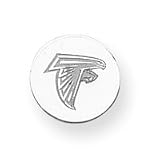 Sterling Silver Atlanta Falcons Logo Round Tie Tac