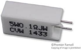 INTERNATIONAL RESISTIVE CVW5R100JLF WIREWOUND RESISTOR, 0.1 OHM, 5W, 5% (100 pieces)