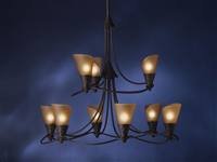 Kichler Wyoming 9 Light Chandelier Old Iron