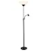 Adesso Piedmont Combo Torchiere, Black