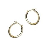 Image of 9ct Oval Creole Earrings