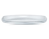 3 mm Milgrain Edge Comfort-Fit Men's Wedding Band in 14k White Gold