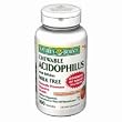 Nature's Bounty, Chewable ACIDOPHILUS with Bifidus MILK FREE - 100 Wafers