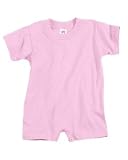 Infant Cotton T-Shirt Romper, Color: Pink, Size: 6 Months