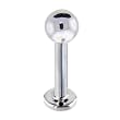 16 Gauge Solid 14KT White Gold Labret - 5/16" 4mm