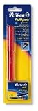 Pelikan 940957 - Schulf&uuml;ller Pelikano Junior P67 blau/rot f&uuml;r Rechtsh&auml;nder mit A-Feder und blauer Tintenpatrone