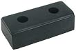Industrial Grade 2MYP8 Dock Bumper, 10x3x4 1/2 In, PK4