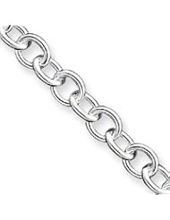 Sterling Silver 8.5inch Fancy Link Bracelet QH197-8.5"