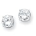 Sterling Silver CZ Stud Earrings