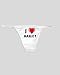 White Thong with I Love Haslet