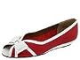 Magdesians Madge-r | Women's Dress Flat Shoes Red Kid/White